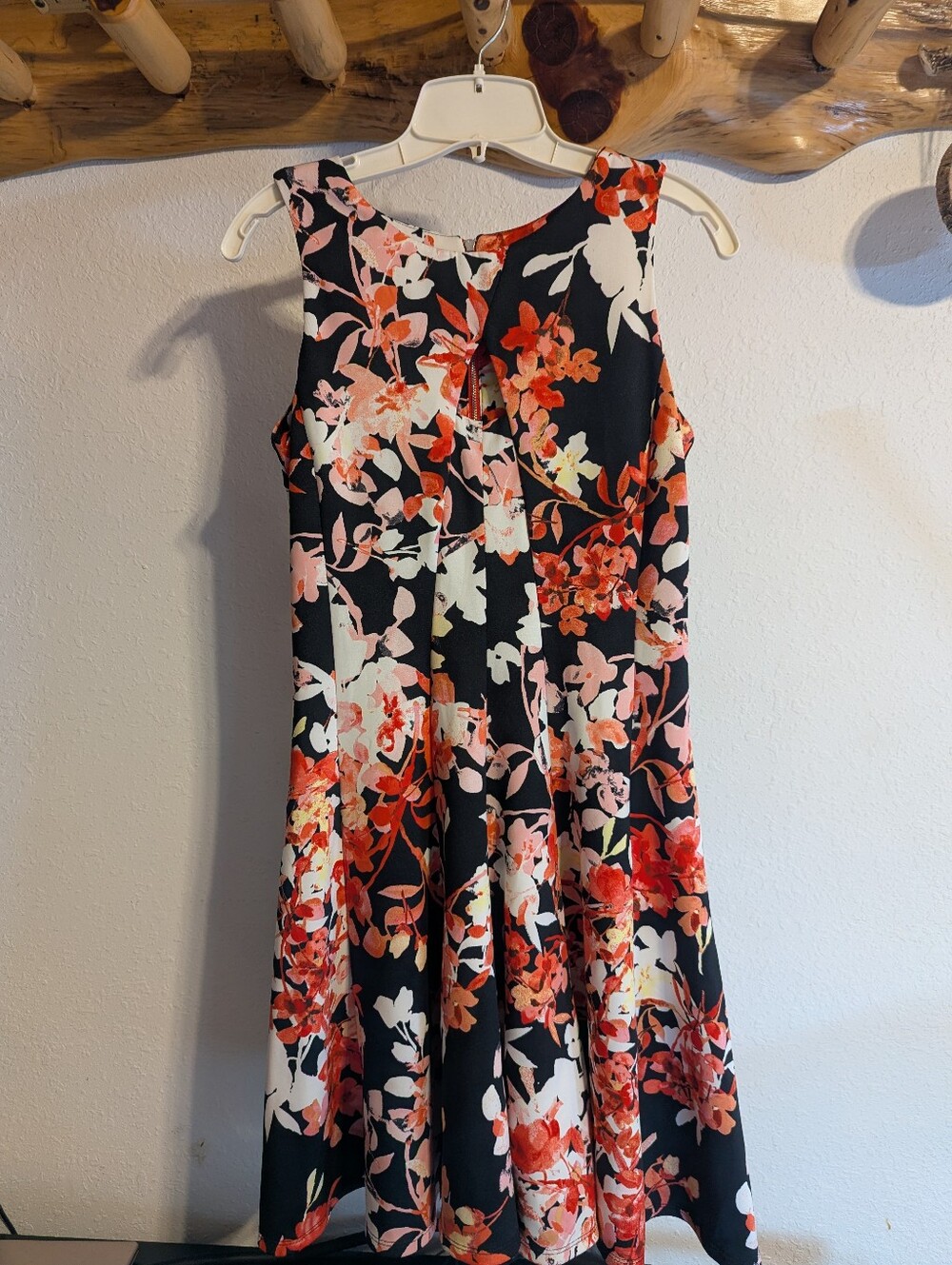 Ladies Julian Taylor Floral Summer Sleeveless Dress Size 8